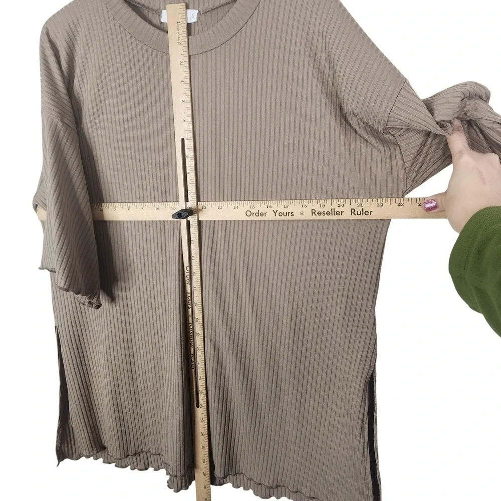 TALULAH Val Lounge Set Womens Small Ribbed Top Wide Leg Pant Knit Oversized - Picture 13 of 16